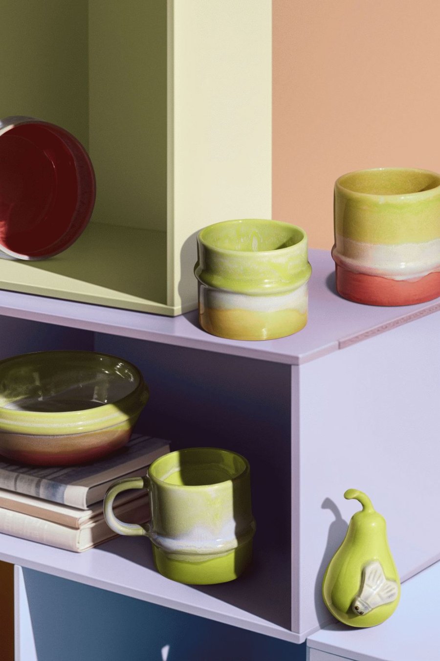 K&auml;hler Poppery P�re m. Natsv�rmer, Apple Green/Mint