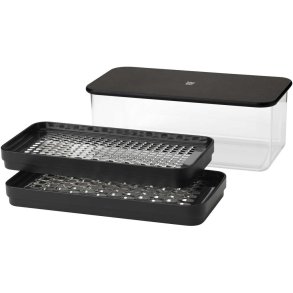 RIG-TIG GRATE-IT Rivejern m. Beholder 3 Dele, Sort