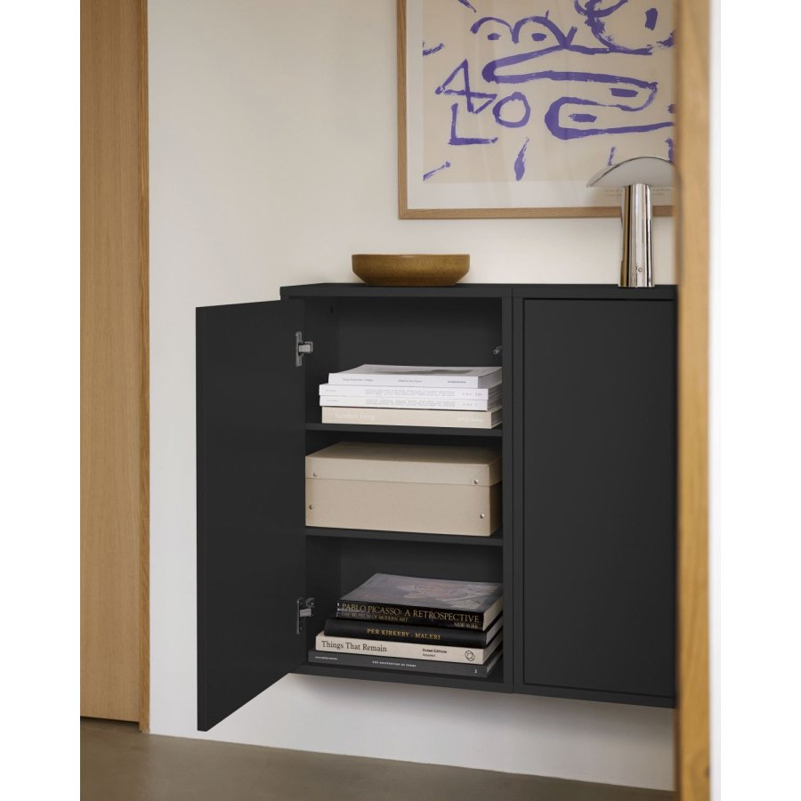 ReCollector WallCabinet Wandschrank 70x43 cm, Black Raven