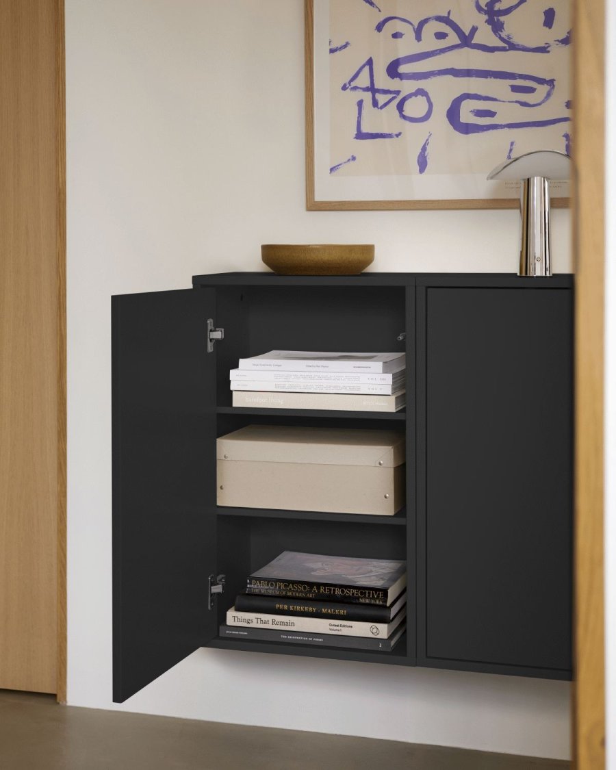 ReCollector WallCabinet Wandschrank 70x43 cm, Black Raven