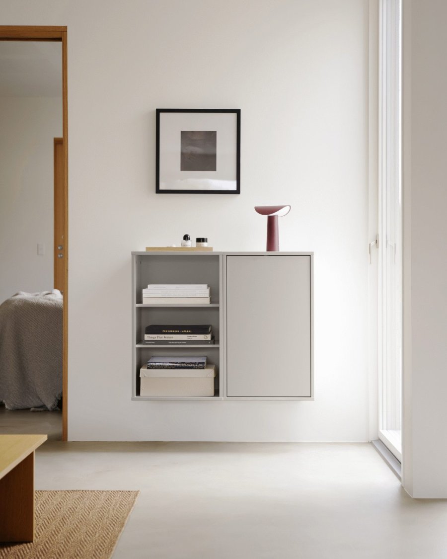 ReCollector WallCabinet Wandschrank 70x43 cm, Silver Cloud Grey