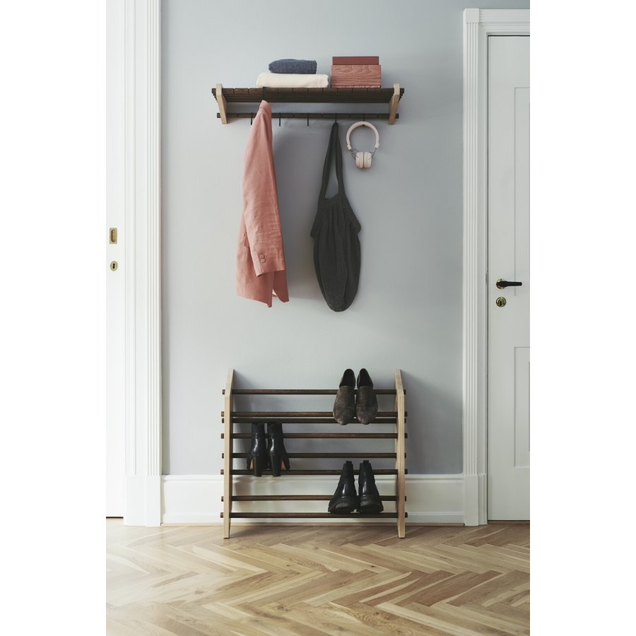 Roon & Rahn Moodstand Schuhstnder 78 cm, Eiche hell gelt und dunkel gebeizt