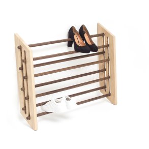 Roon & Rahn Moodstand Skostativ 78 cm, Lys Olieret og Mrkbejdset Eg