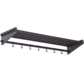 Roon & Rahn Moodrack Hutablage 98 cm, Speziallackierte Eiche in Schwarz