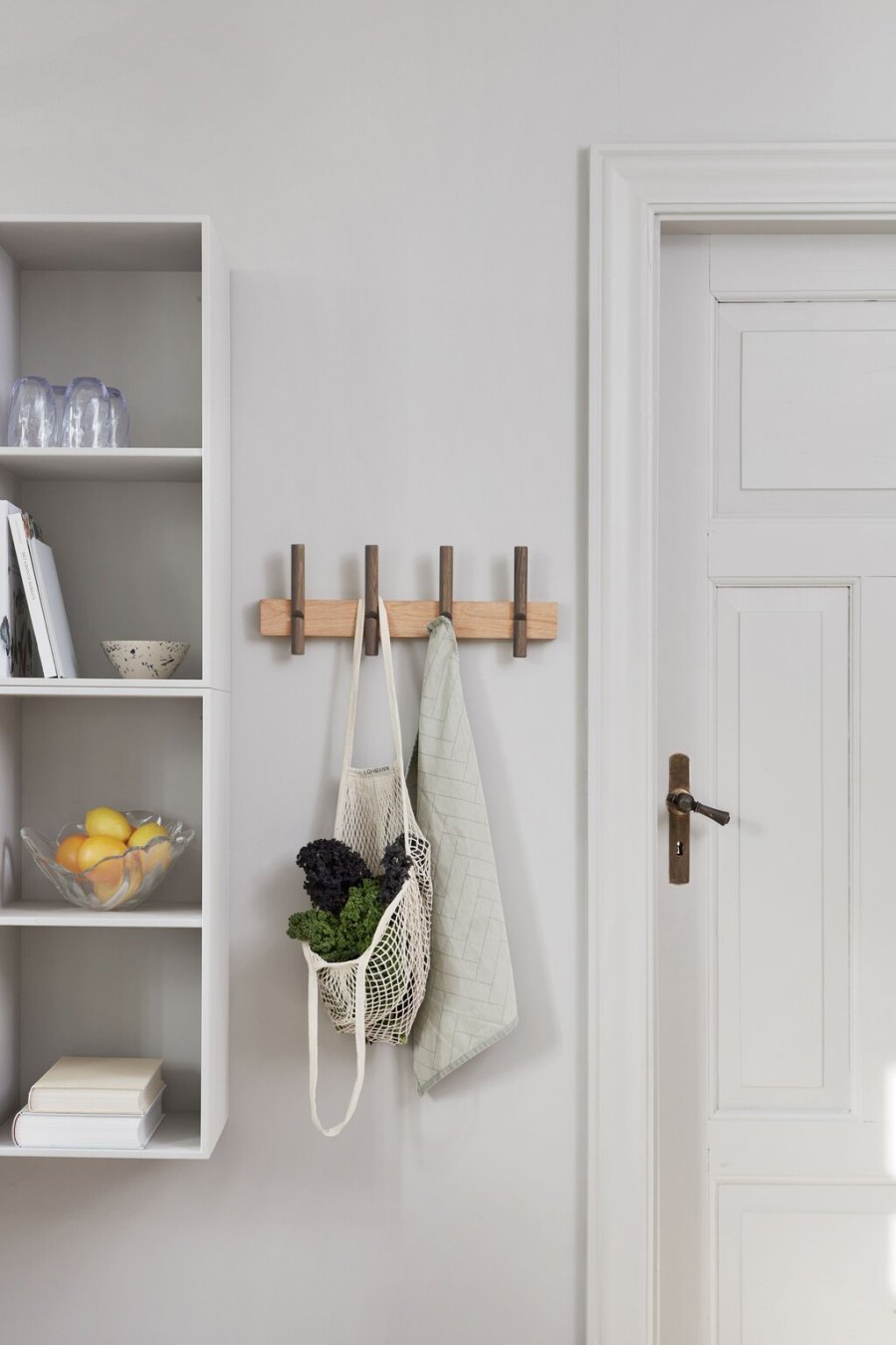 Roon & Rahn Reces Knagerkke 48 cm, Lys Olieret og Mrkbejdset Eg