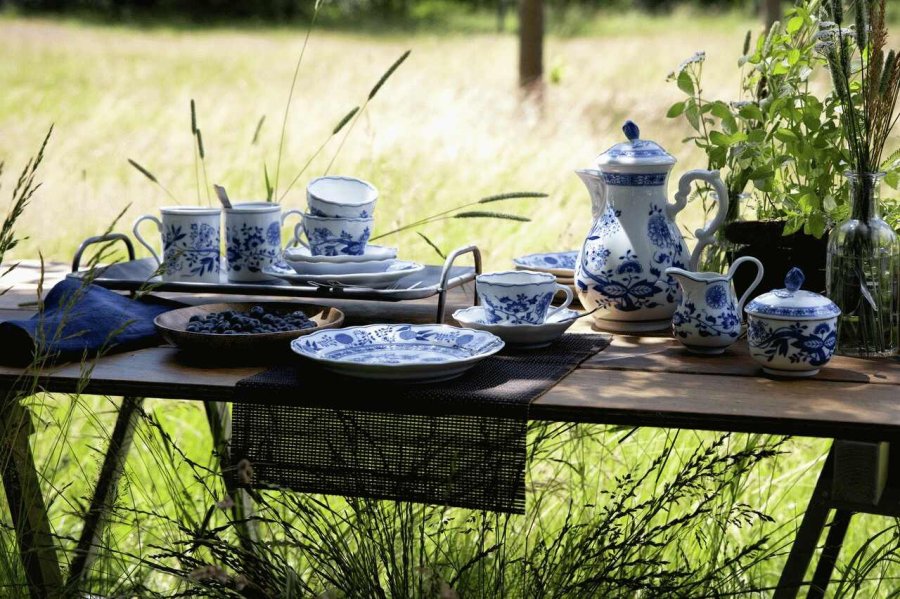 Hutschenreuther Blau Zwiebelmuster Tekande 1,35 L, Bl�