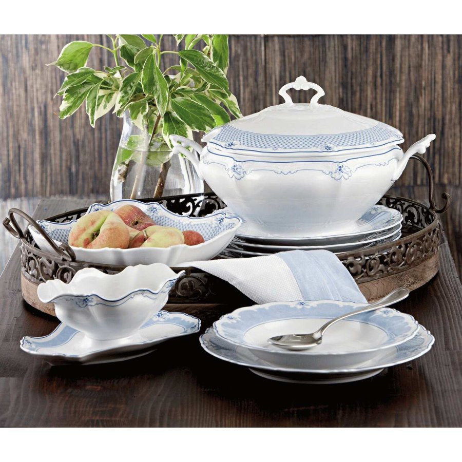 Hutschenreuther Baronesse Suppetallerken 23,5 cm, Lysebl�