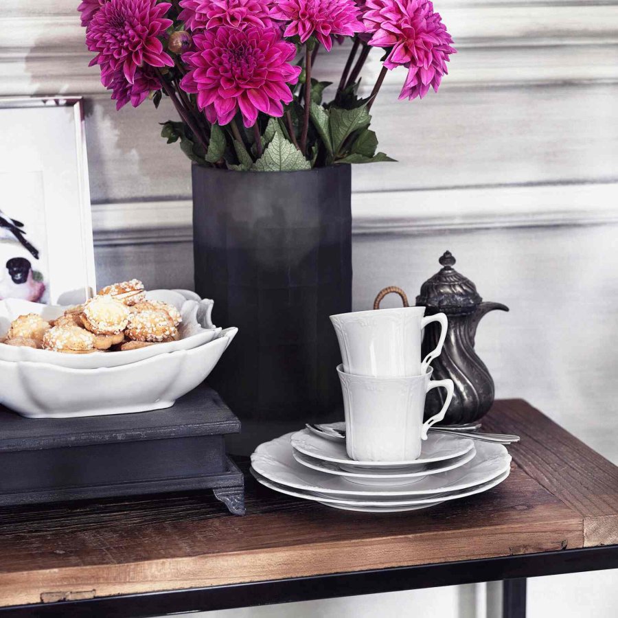 Hutschenreuther Baronesse Tallerken 21,1 cm, Hvid