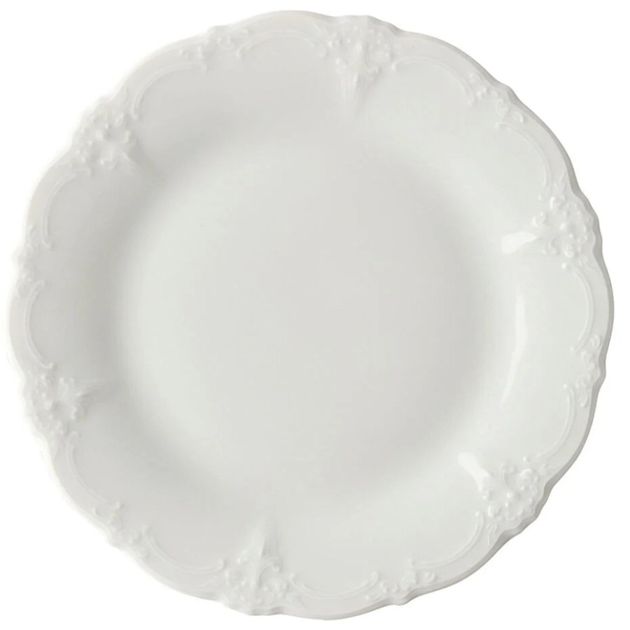 Hutschenreuther Baronesse Tallerken 21,1 cm, Hvid