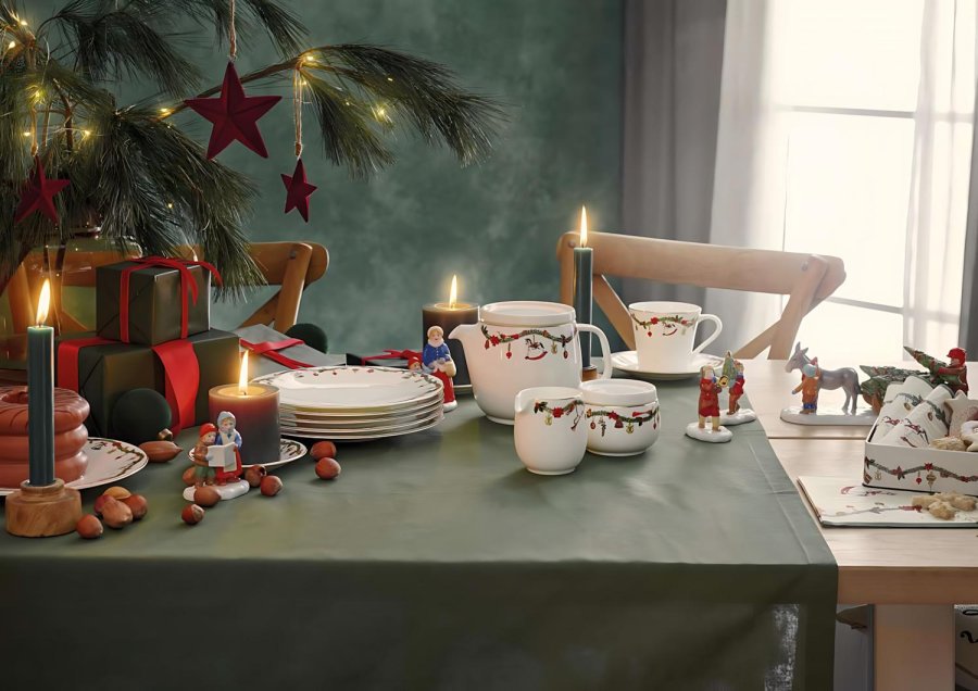 Hutschenreuther Nora Christmas Tekande 0,7 L, Hvid