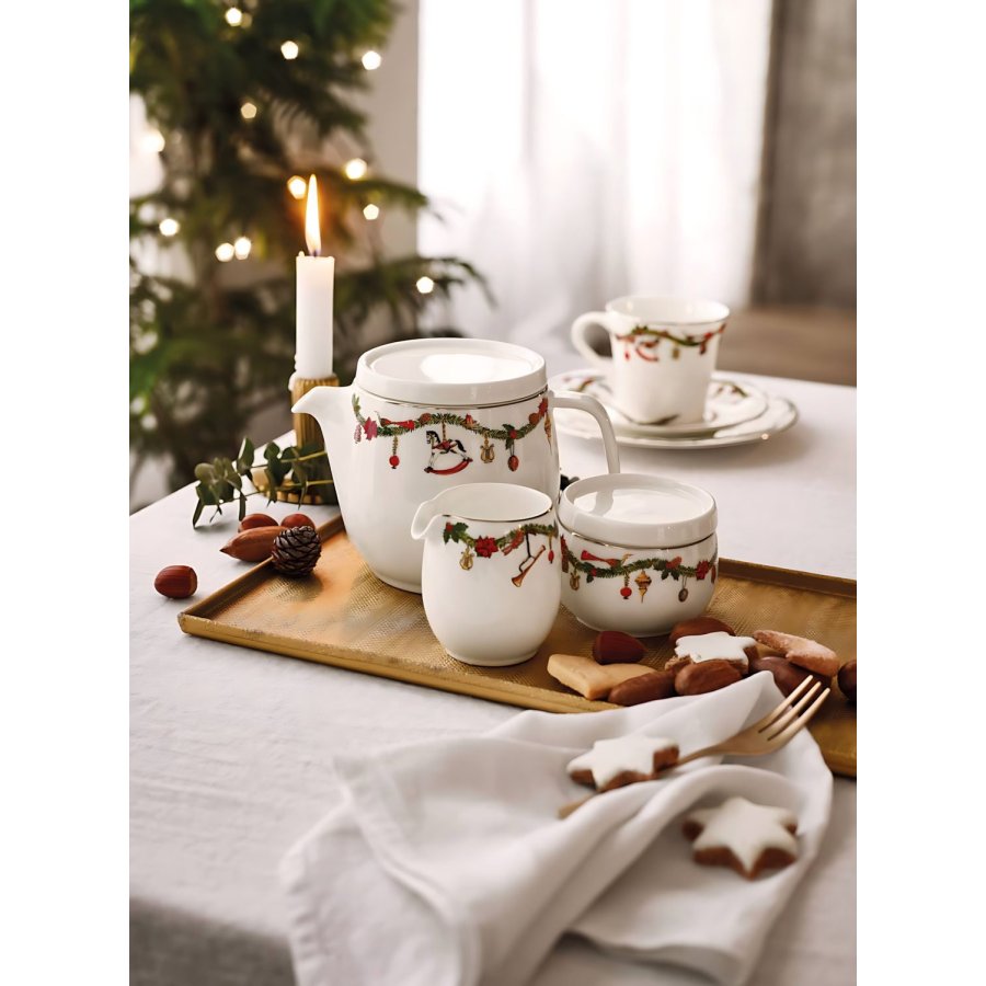 Hutschenreuther Nora Christmas M�lkekande 15 cl, Hvid