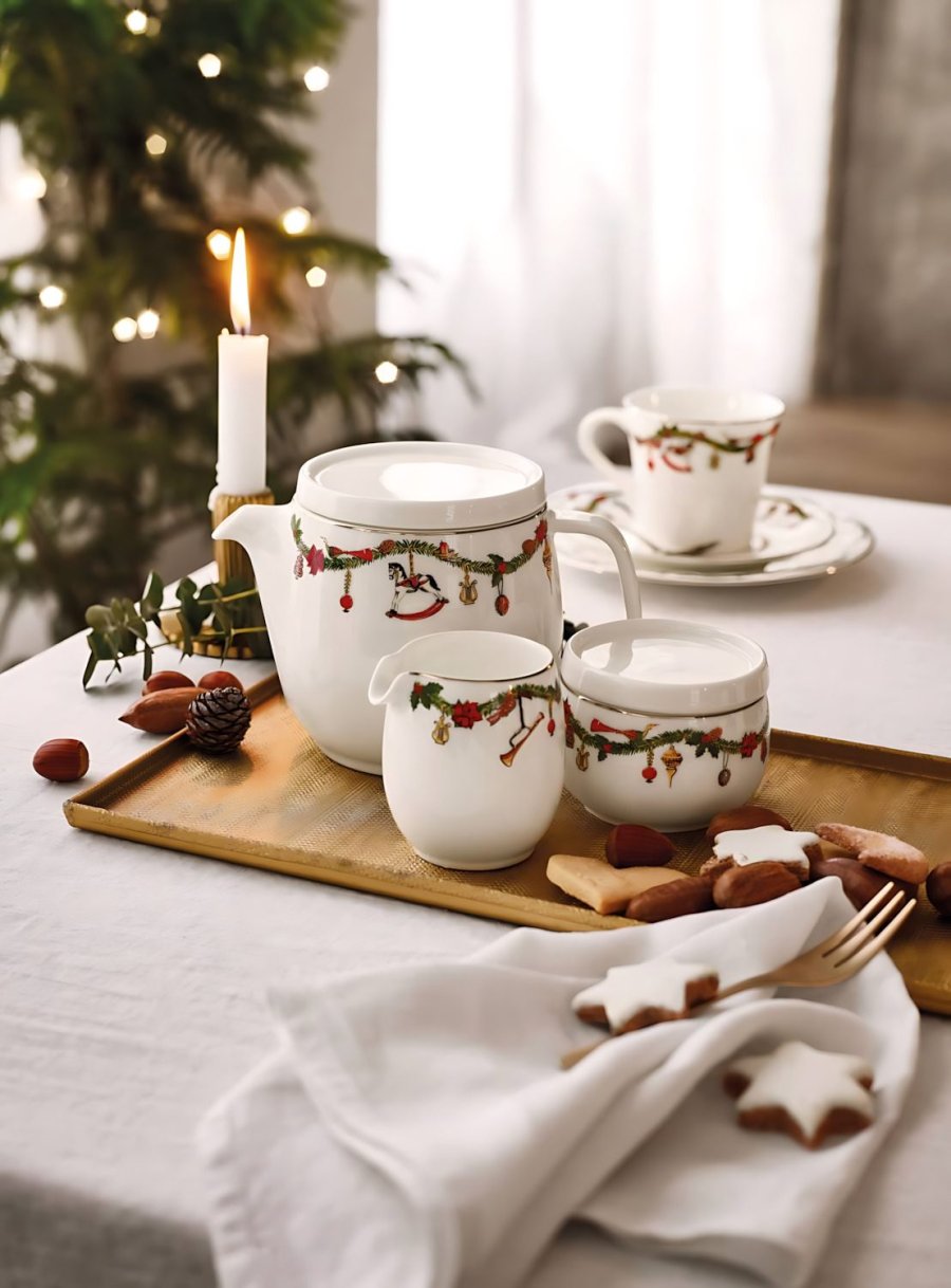Hutschenreuther Nora Christmas M�lkekande 15 cl, Hvid