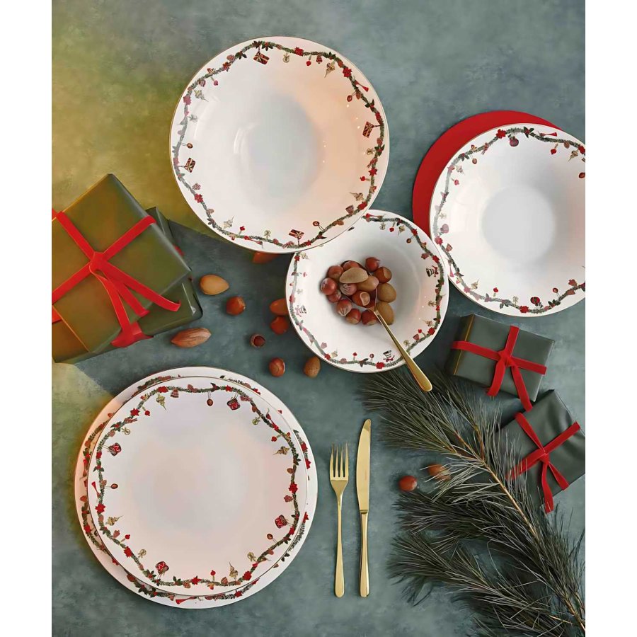 Hutschenreuther Nora Christmas Sk�l �20,4 cm, Hvid