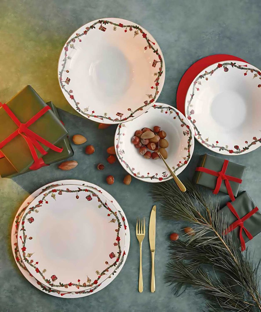 Hutschenreuther Nora Christmas Sk�l �20,4 cm, Hvid