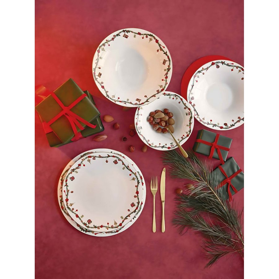 Hutschenreuther Nora Christmas Sk�l �20,4 cm, Hvid