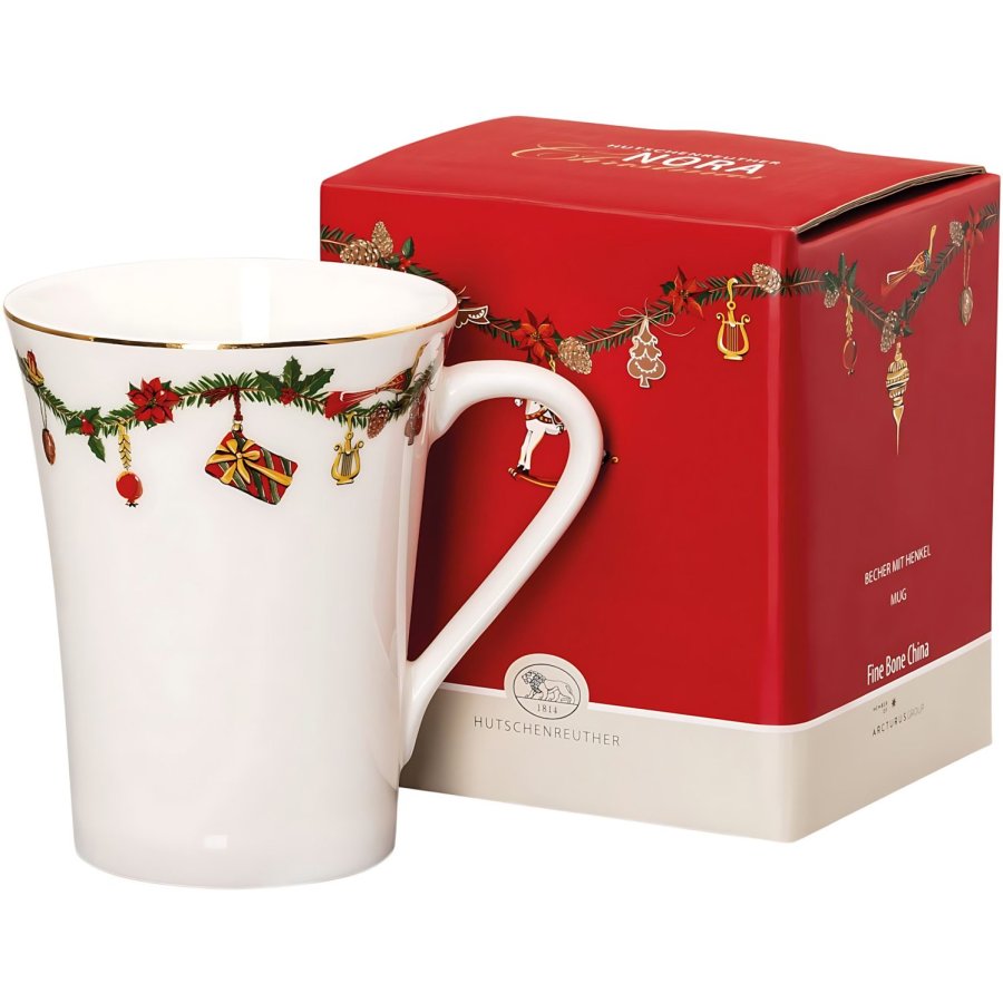 Hutschenreuther Nora Christmas Kop 40 cl, Hvid