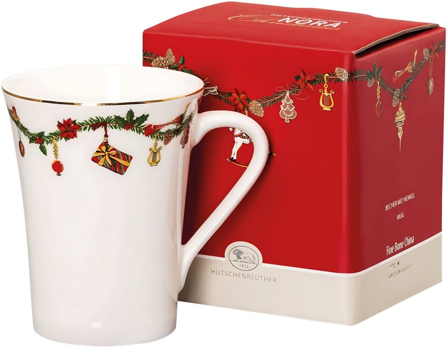 Hutschenreuther Nora Christmas Kop 40 cl, Hvid
