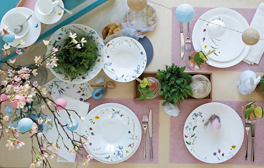 Hutschenreuther Nora Spring Vibes Tallerken 28 cm, Hvid