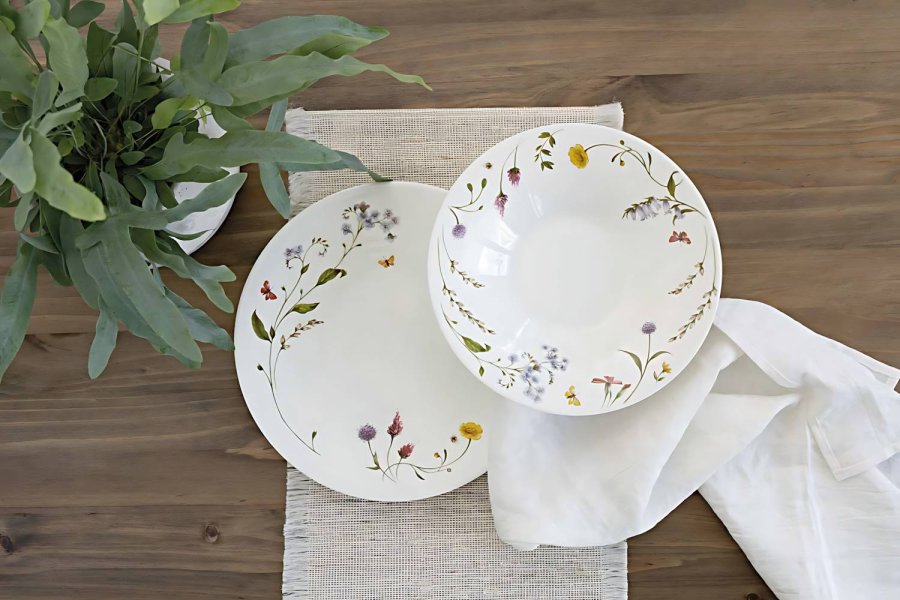 Hutschenreuther Nora Spring Vibes Tallerken 28 cm, Hvid