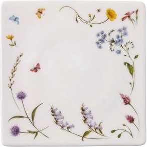 Hutschenreuther Nora Spring Vibes Square Serveringsfad 23x23 cm, Hvid