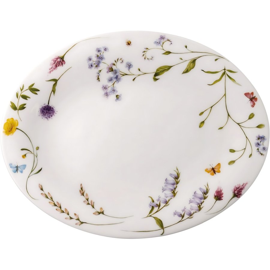 Hutschenreuther Nora Spring Vibes Oval Serveringsfad 23x23 cm, Hvid