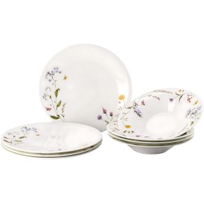 Hutschenreuther Nora Spring Vibes Tallerkens�t 8 Dele, Hvid