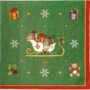 Hutschenreuther Happy Wintertime Servietter 20 stk. 16,6x16,6 cm, Gr�n