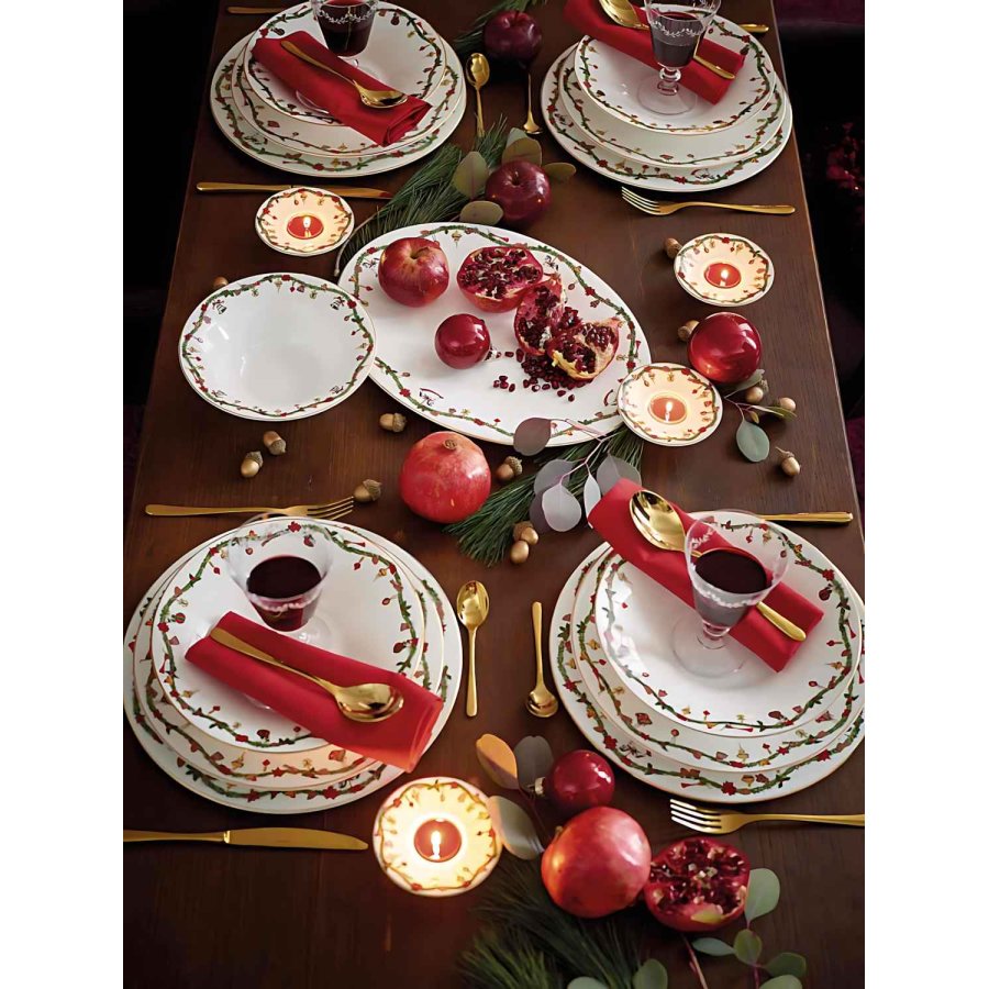 Hutschenreuther Nora Christmas Lysestage H3,6 cm, Hvid