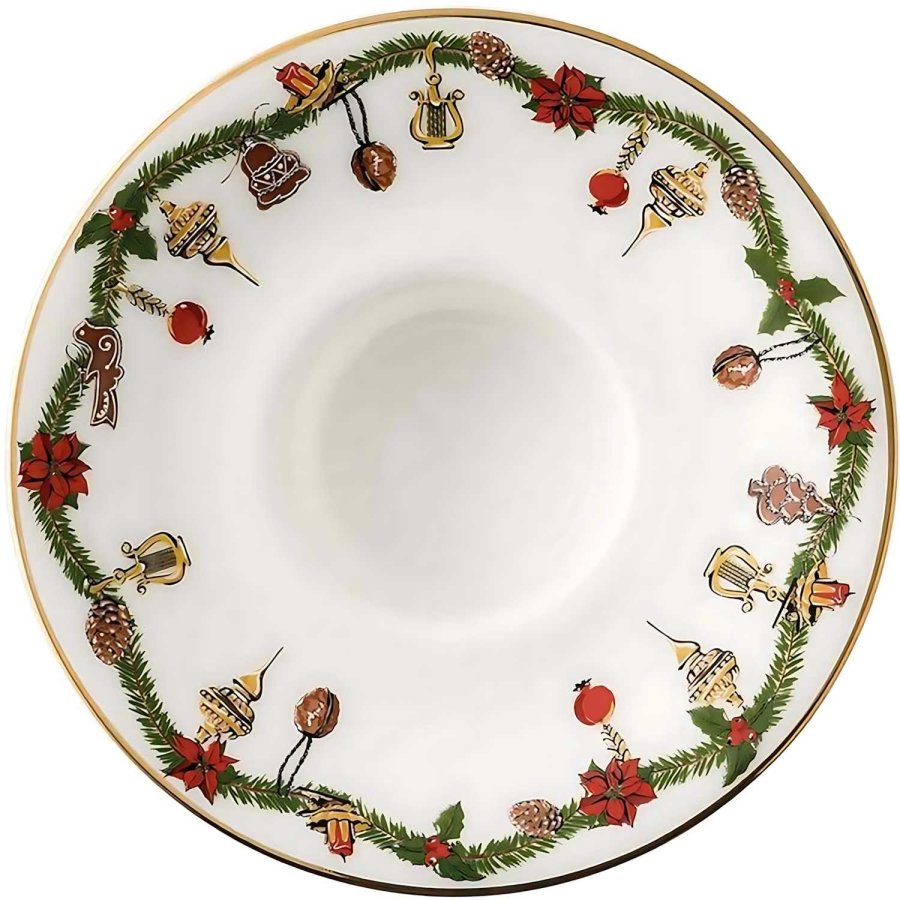 Hutschenreuther Nora Christmas Lysestage H3,6 cm, Hvid