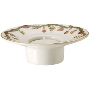 Hutschenreuther Nora Christmas Lysestage H3,6 cm, Hvid