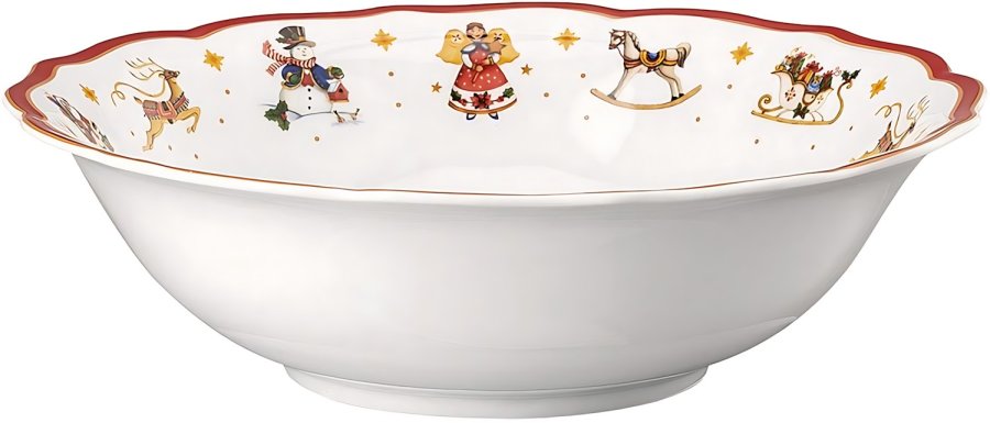 Hutschenreuther Happy Wintertime Sk�l �23 cm, Hvid