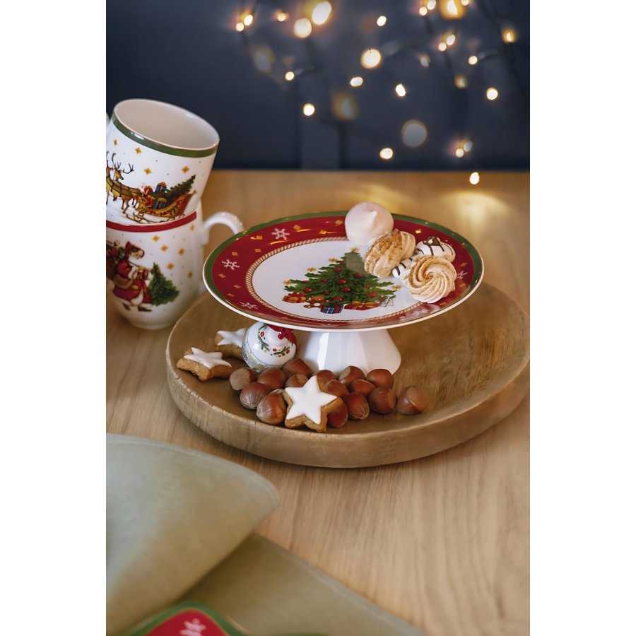Hutschenreuther Happy Wintertime Fad p� Fod �21,6 cm, Hvid