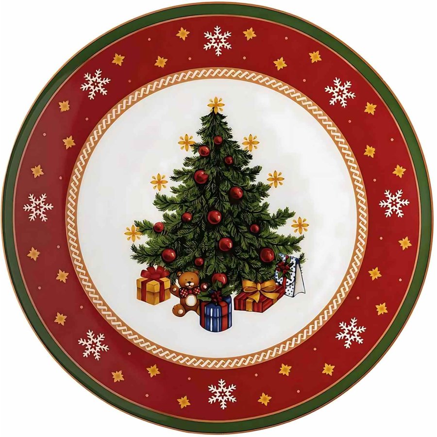 Hutschenreuther Happy Wintertime Fad p� Fod �21,6 cm, Hvid