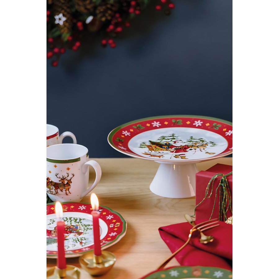 Hutschenreuther Happy Wintertime Fad p� Fod �27,7 cm, Hvid