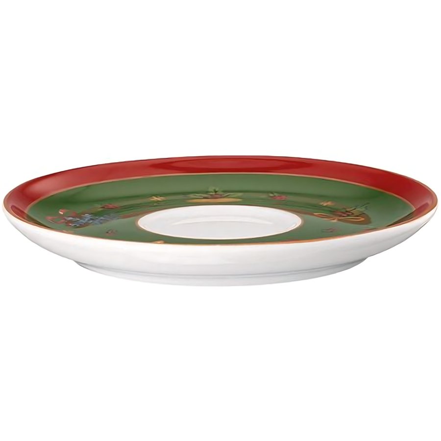 Hutschenreuther Happy Wintertime Espressounderkop 12,1 cm, Hvid