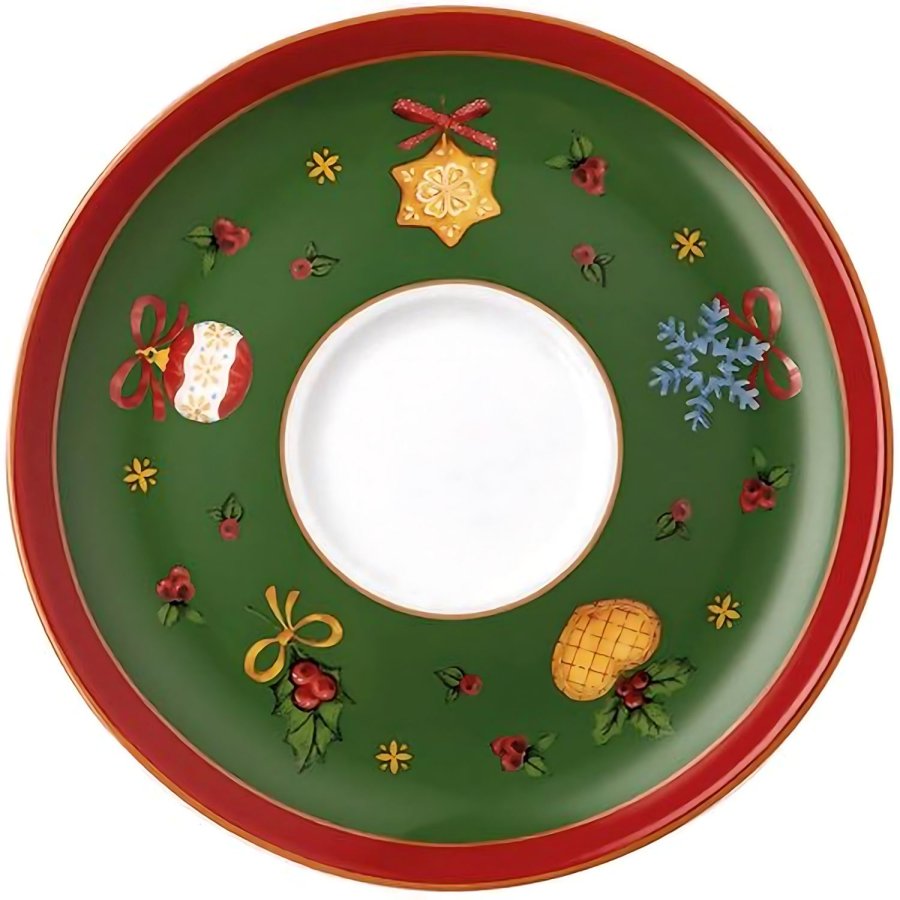 Hutschenreuther Happy Wintertime Espressounderkop 12,1 cm, Hvid