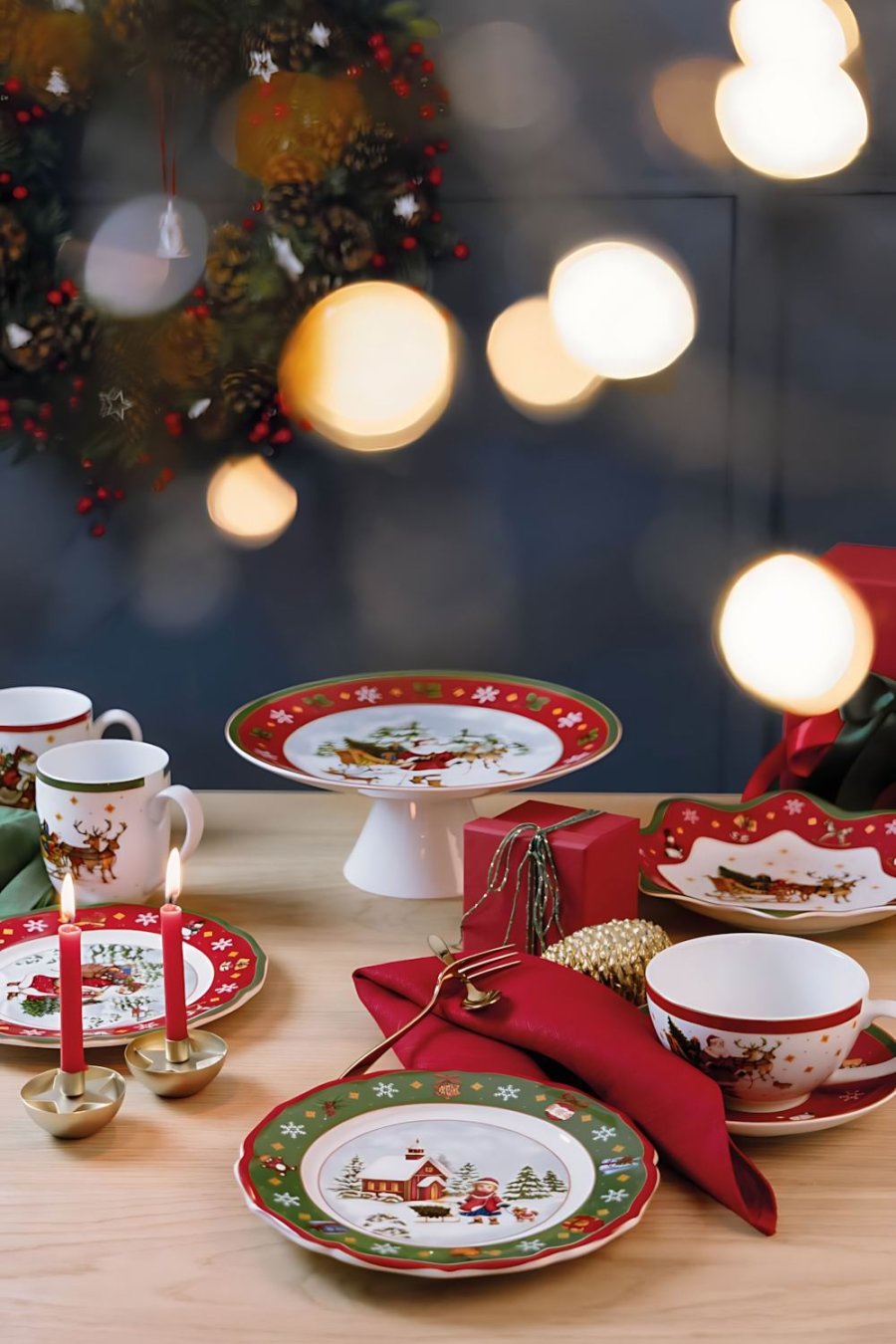 Hutschenreuther Happy Wintertime Kop m. Underkop 43 cl, Hvid