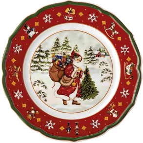 Hutschenreuther Happy Wintertime Bord 21,7 cm, Rood
