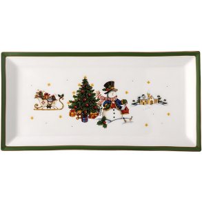 Hutschenreuther Happy Wintertime Serveringsfad 18,1x36,1 cm, Gr�n