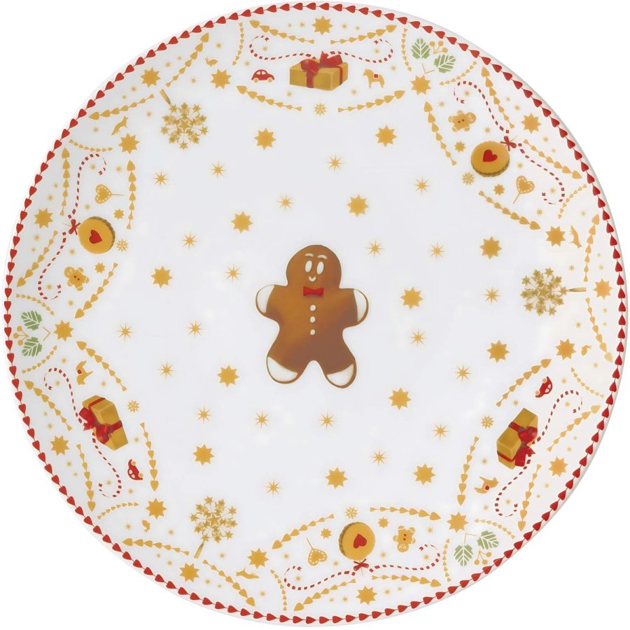 Hutschenreuther Christmas Love Fad p� Fod �21,6 cm, Hvid