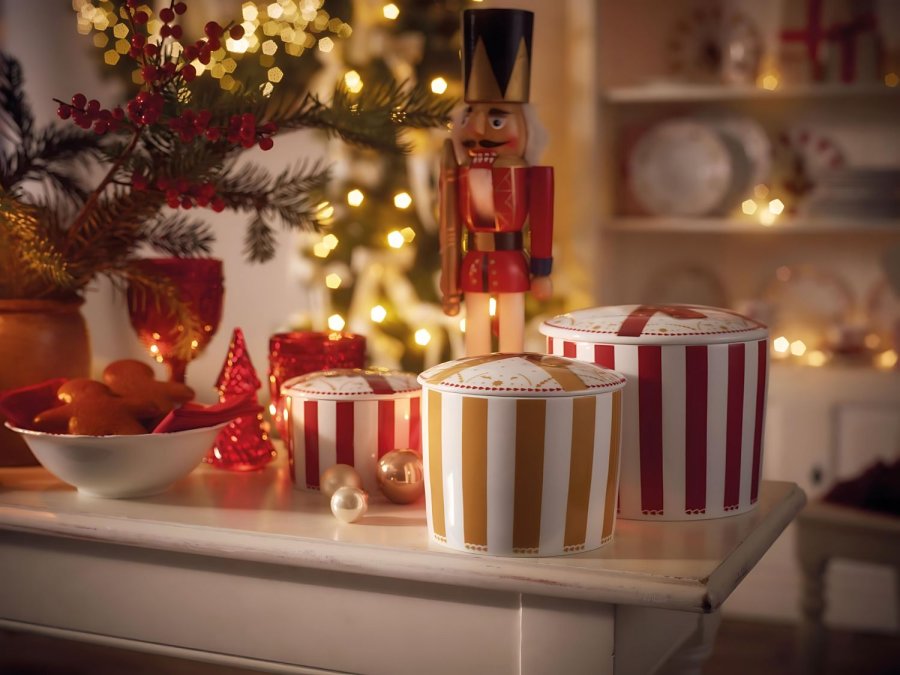 Hutschenreuther Christmas Love Opbevaringskrukke H9,8 cm, Beige