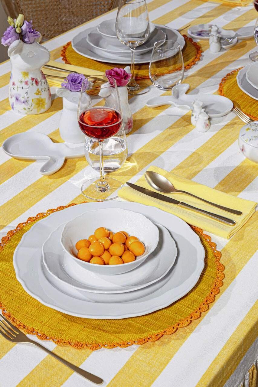 Hutschenreuther Spring Greetings Fad Kanin 14x19 cm, Hvid