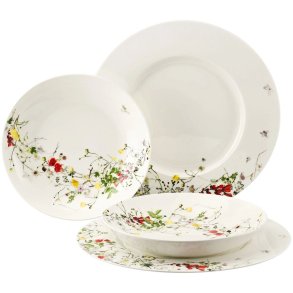 Rosenthal Brillance Tellerset 4er Set, Fleurs Sauvages
