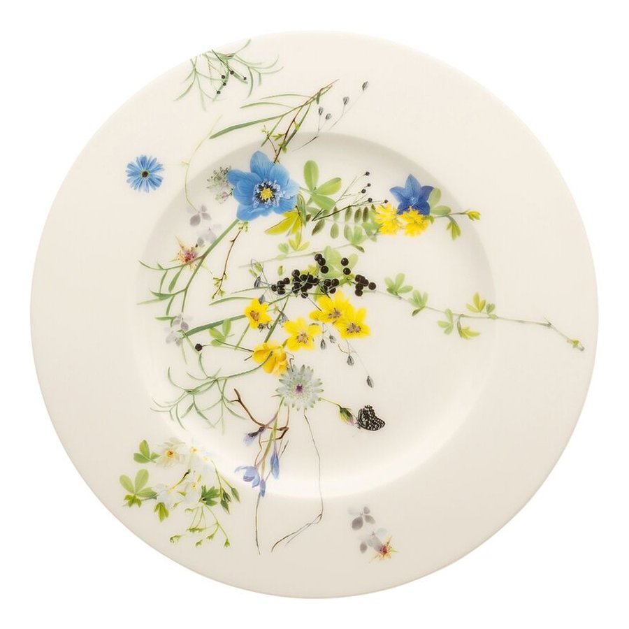Rosenthal Brillance Teller 19 cm, Blumen der Alpen