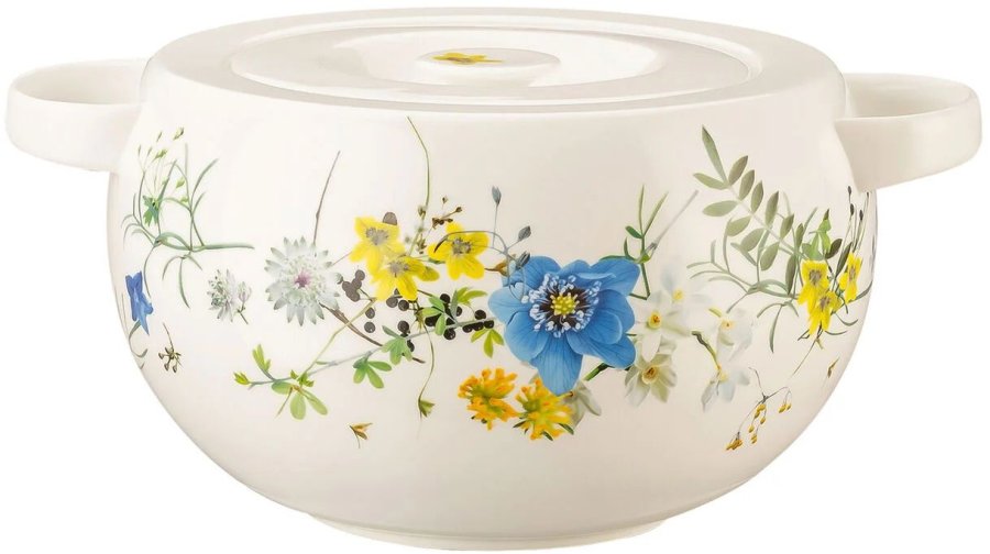 Rosenthal Brillance Salatschssel mit Deckel 29,2 cm, Blumen der Alpen