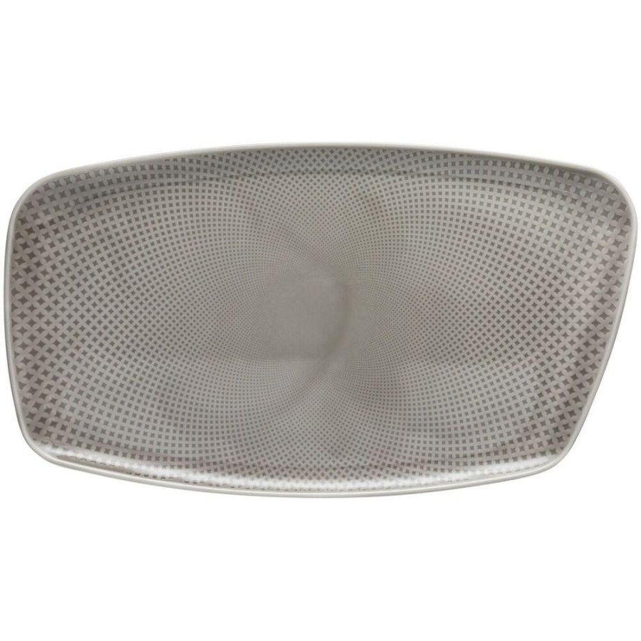 Rosenthal Junto Servierplatte 36,5x20,7 cm, Perlgrau