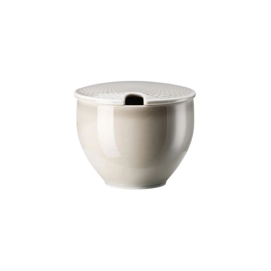 Rosenthal Junto Zuckerdose 9,5 cm, Perlgrau