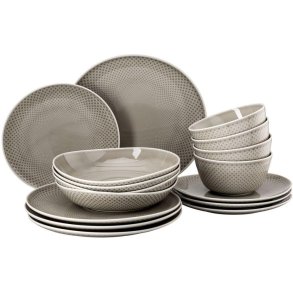 Rosenthal Junto Tischservice-Set 16er Set, Perlgrau