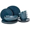 Rosenthal Junto Tischservice-Set 16er Set, Ozeanblau