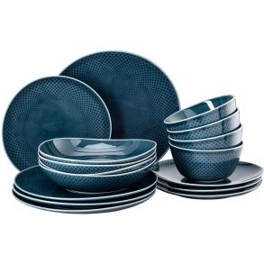 Rosenthal Junto Tischservice-Set 16er Set, Ozeanblau
